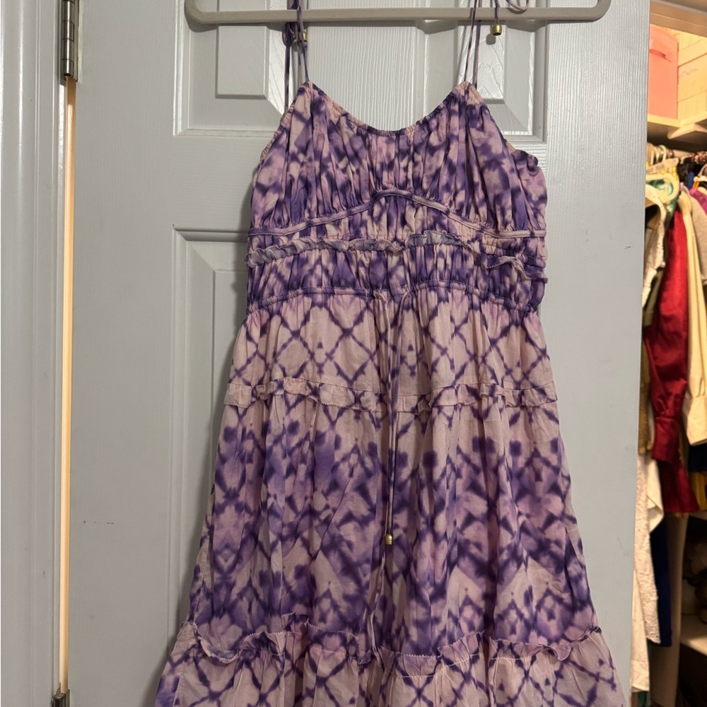 Kivari Lavender and Pink Tie-Dye Dress